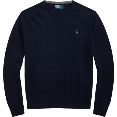 Soft Wool V-Neck Sweater , male, Sizes: S, XL, M, L - Polo Ralph Lauren - Modalova