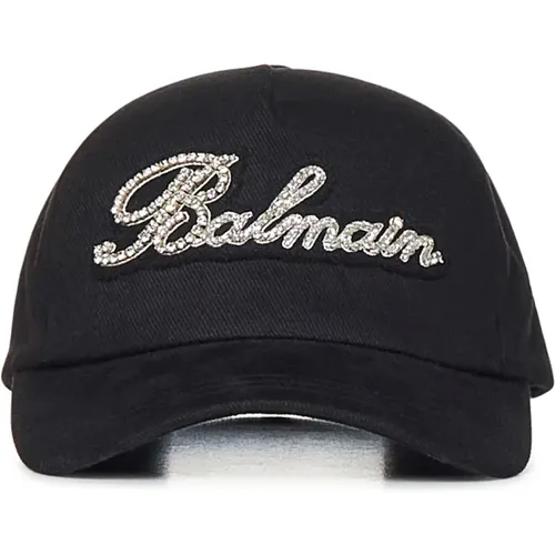 Schwarze Stilvolle Hüte Balmain - Balmain - Modalova