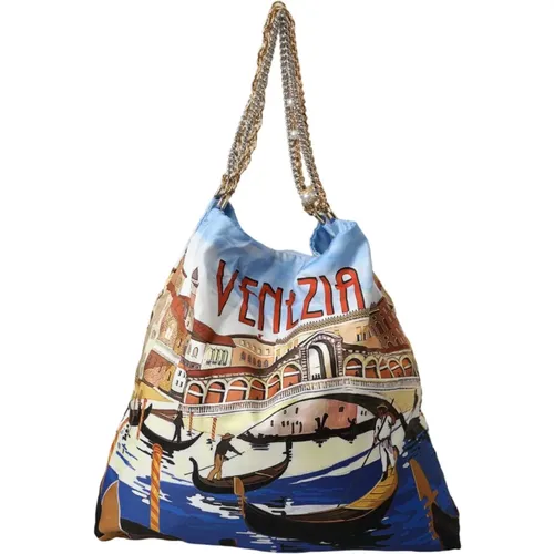 Canvas Shopping Tote Bag , female, Sizes: ONE SIZE - Dolce & Gabbana - Modalova