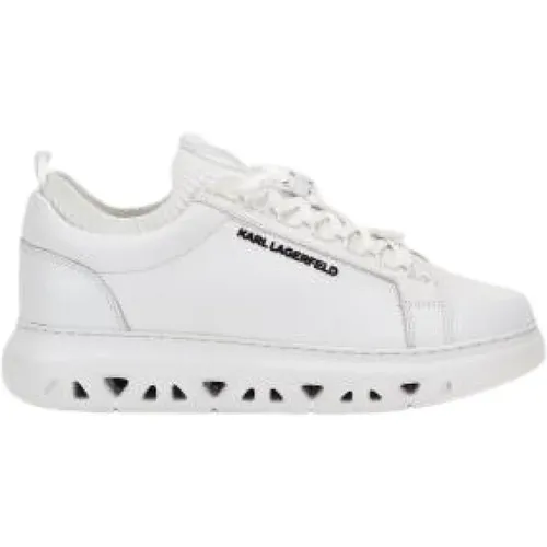 Weiße Sneakers Regular Fit , Herren, Größe: 44 EU - Karl Lagerfeld - Modalova