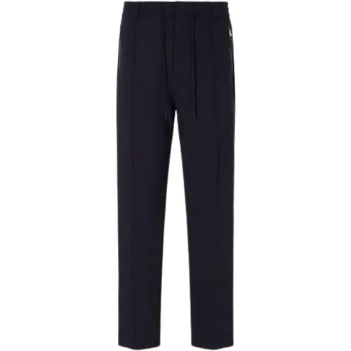 Drawstring Waist Trousers , male, Sizes: L, S, M - Emporio Armani - Modalova