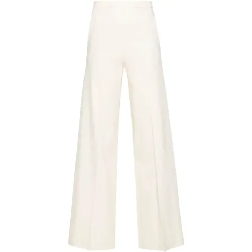 Linen Blend Trousers , female, Sizes: 2XS, S, M - Alysi - Modalova