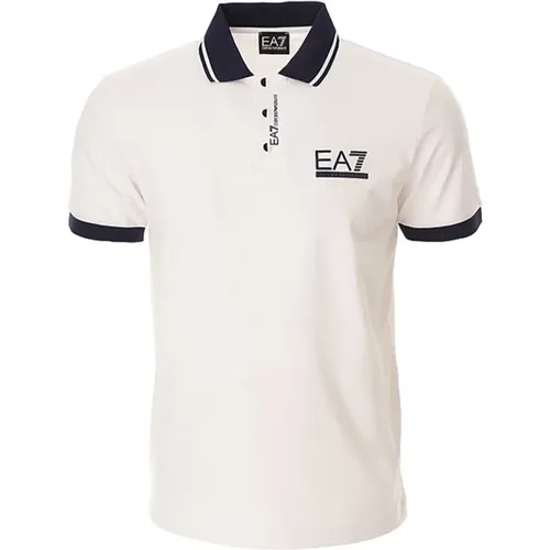 Stretch Pique Polo Shirt , male, Sizes: 2XL, M, XL, S, L - Emporio Armani EA7 - Modalova