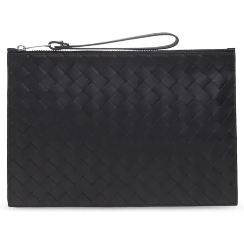 Leather handbag , male, Sizes: ONE SIZE - Bottega Veneta - Modalova