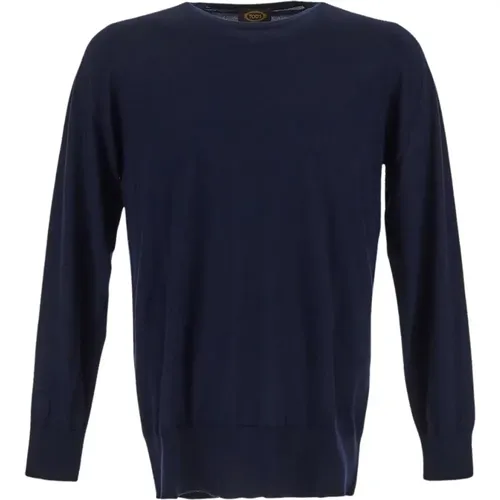 Woll Crewneck Pullover , Herren, Größe: XL - TOD'S - Modalova