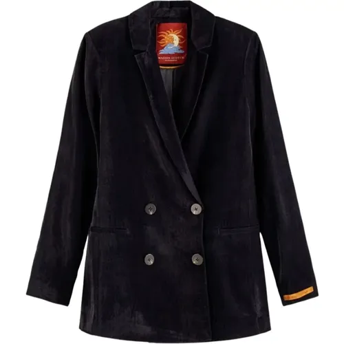Double-Breasted Blazer Coat , female, Sizes: L, M - Scotch & Soda - Modalova
