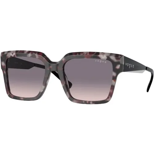 Fashion Sunglasses in Gray and Pink , female, Sizes: 54 MM - Vogue - Modalova