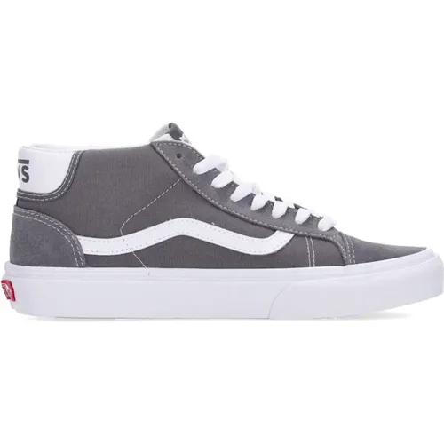 Mid Skool Sneaker Pewter/White , male, Sizes: 9 UK, 8 1/2 UK, 10 UK, 8 UK, 6 UK - Vans - Modalova