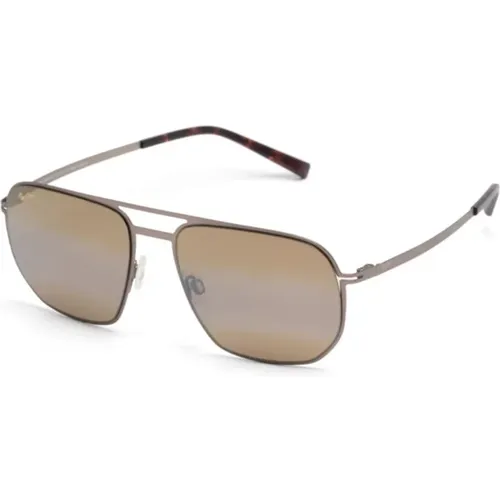 Gold Sungles for Everyday Use , male, Sizes: 55 MM - Maui Jim - Modalova