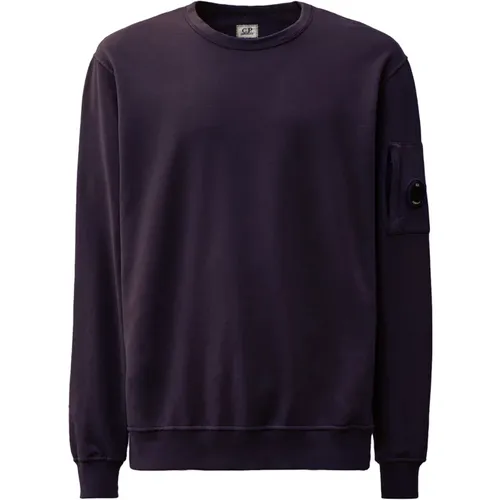 Leichtes Fleece Crew Sweatshirt , Herren, Größe: 2XL - C.P. Company - Modalova