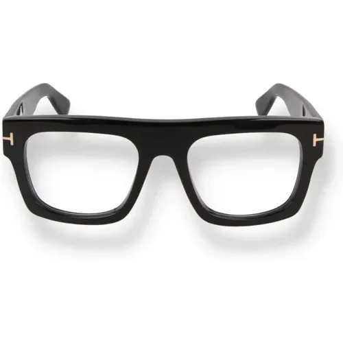 Geometrische schwarze Acetatbrille - Tom Ford - Modalova