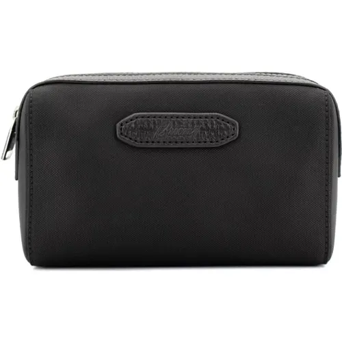 Nylon Beauty Case with Leather Inserts , male, Sizes: ONE SIZE - Brioni - Modalova