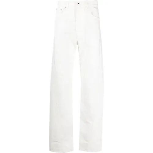 Weiße Denim Jeans mit Twist-Detailing , Herren, Größe: W29 - Lanvin - Modalova