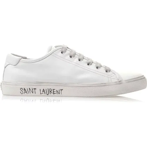 Premium Leather Sneakers for Men , male, Sizes: 6 UK - Saint Laurent - Modalova