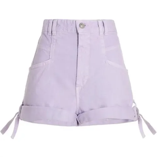 Lila High Waist Denim Shorts - Isabel marant - Modalova