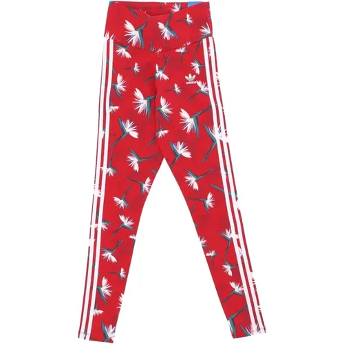 Power Red/ Leggings Elastischer Bund - Adidas - Modalova