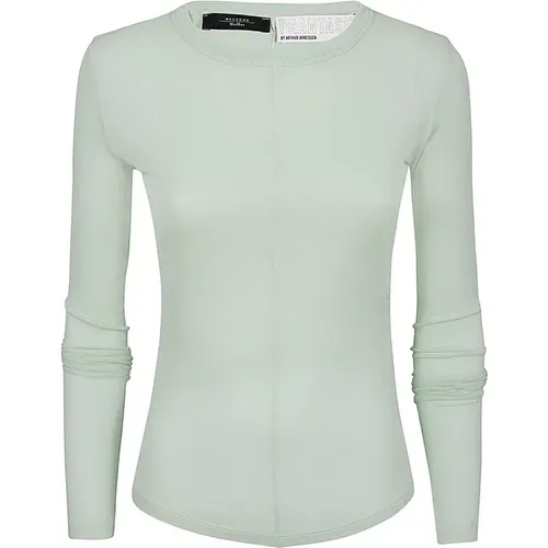 Pastel Cotton Basic Top , female, Sizes: XS, L, S - Max Mara Weekend - Modalova