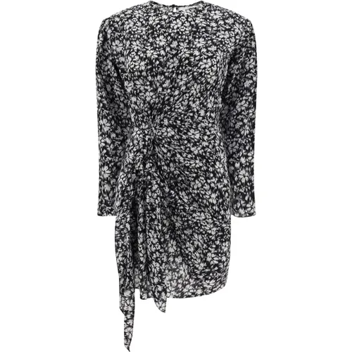 Schwarzes Blumenmuster Kleid , Damen, Größe: M - Isabel Marant Étoile - Modalova