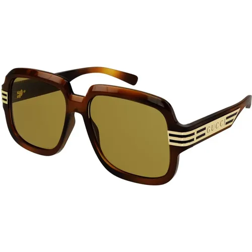Sunglasses Gg0979S 002 Havana , male, Sizes: 59 MM - Gucci - Modalova