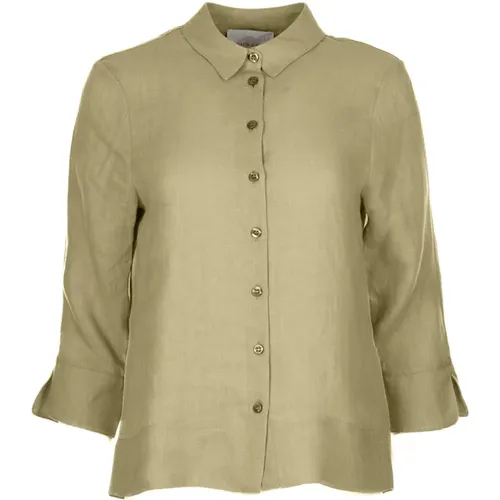 Women's Clothing T-Shirts Military Ss24 , female, Sizes: XS, XL, S, L, M - Vicario Cinque - Modalova