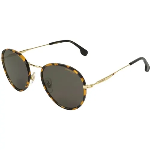 Braune und goldene Acetat-Sonnenbrille , unisex, Größe: 52 MM - Carrera - Modalova