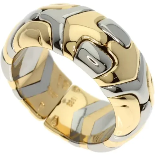 Pre-owned Stainless Steel rings , female, Sizes: ONE SIZE - Bvlgari Vintage - Modalova