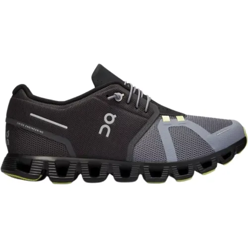 Running Shoes - Grey with Yellow Details , male, Sizes: 8 1/2 UK - ON Running - Modalova