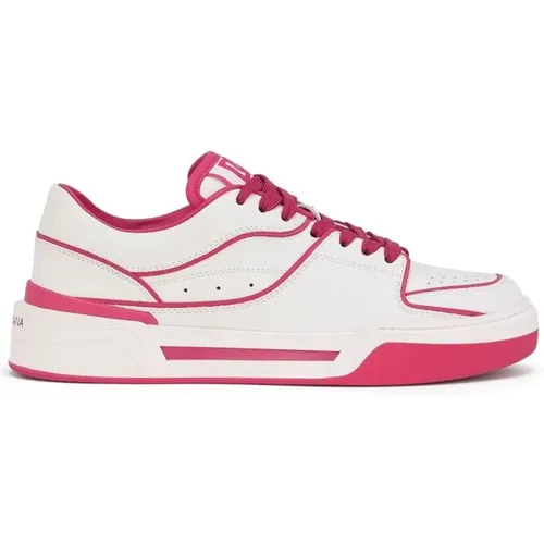 Fashion-Forward Leather Sneakers , female, Sizes: 6 UK, 4 UK - Dolce & Gabbana - Modalova