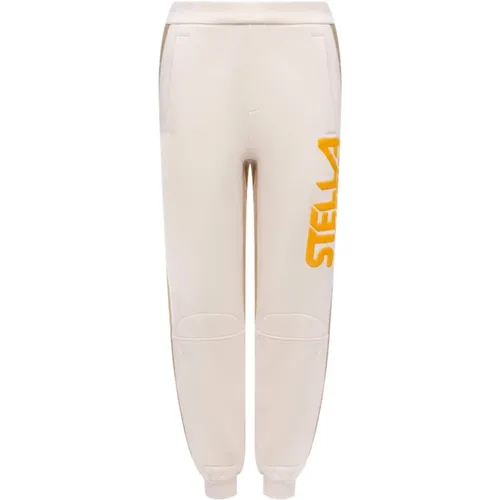 Elastic Cotton Jogger Pants , female, Sizes: XS - Stella Mccartney - Modalova