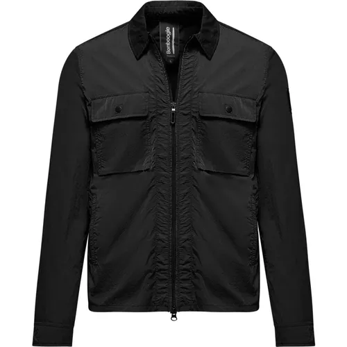 Crumpled Nylon Jacket , male, Sizes: XL, 2XL, M, 3XL, L, S - BomBoogie - Modalova
