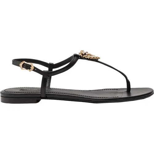 Devotion Flip Flops Sandals , female, Sizes: 3 UK, 4 1/2 UK - Dolce & Gabbana - Modalova