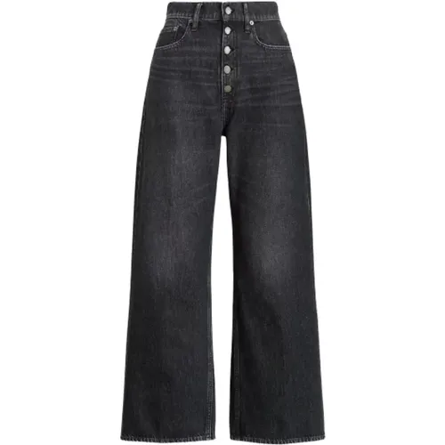 Wide Leg High Waist Jeans , Damen, Größe: W30 - Polo Ralph Lauren - Modalova