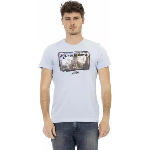 Action Light Cotton T-Shirt , male, Sizes: L, XL, 2XL - Trussardi - Modalova