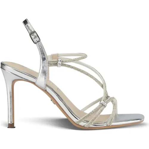 Silver Elegant Flat Sandals , female, Sizes: 3 UK, 6 UK, 7 UK, 4 UK, 5 UK - tamaris - Modalova