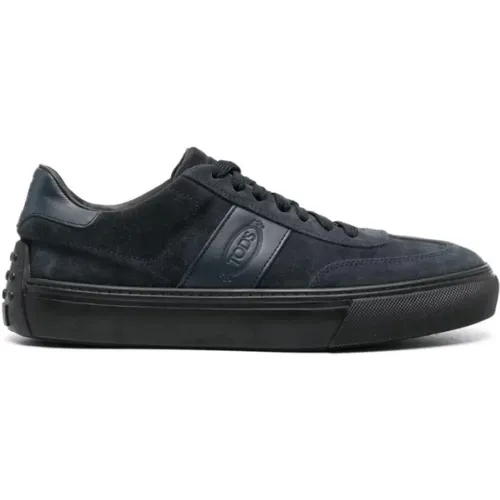 Suede Sneakers with Leather Inserts , male, Sizes: 7 1/2 UK, 9 1/2 UK, 8 UK, 6 UK - TOD'S - Modalova