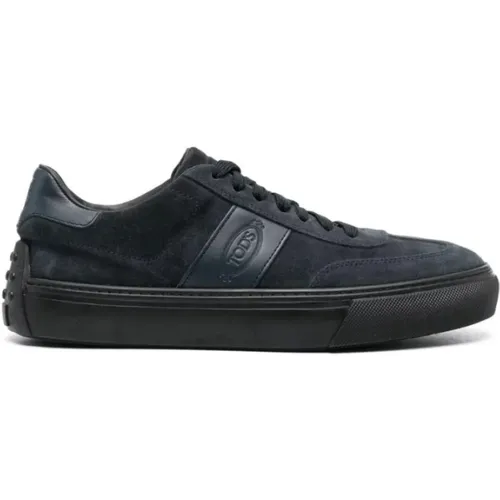 Suede Sneakers with Leather Inserts , male, Sizes: 7 UK, 7 1/2 UK, 8 UK, 6 UK - TOD'S - Modalova