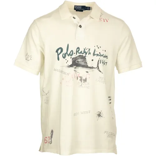 Klassisches Baumwoll-Poloshirt , Herren, Größe: M - Ralph Lauren - Modalova