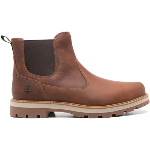 Braune Wildleder Chelsea Stiefel , Herren, Größe: 43 EU - Timberland - Modalova