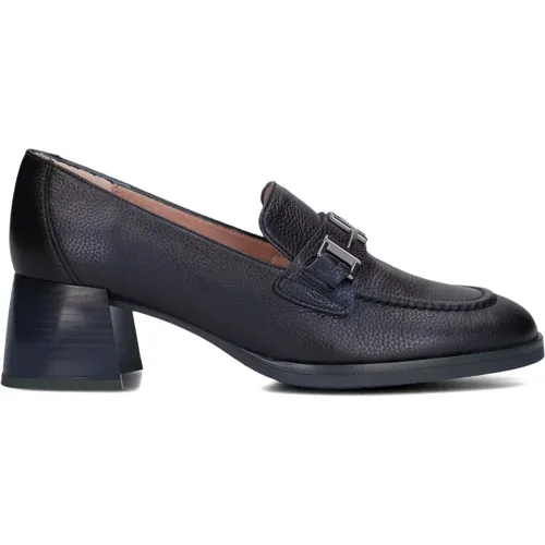 Blaue Leder Slip-On Schuhe , Damen, Größe: 36 EU - Hispanitas - Modalova