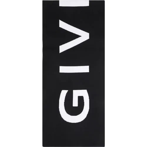 Schwarz Weiß Jaquard Schal - Givenchy - Modalova