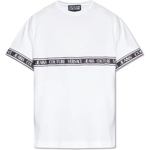 T-Shirt mit Logo-Druck , Herren, Größe: XL - Versace Jeans Couture - Modalova