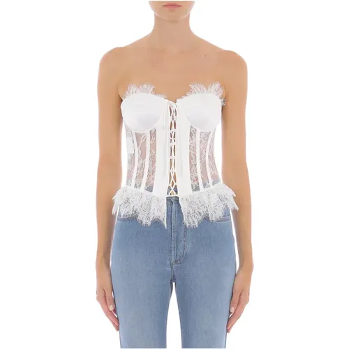 Ivory Top Eleganter Mode Stil - Moschino - Modalova