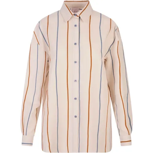 Vertical Stripe Oversized Shirt , female, Sizes: XS - Stella Jean - Modalova
