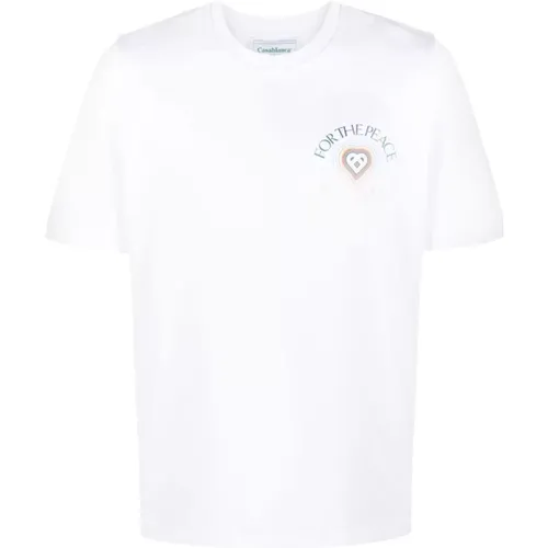 Stylish Printed T-Shirt for Men , male, Sizes: 2XL - Casablanca - Modalova