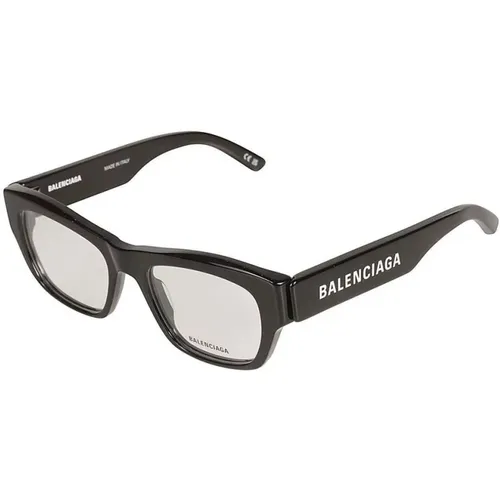 Schwarze Transparente Bb0264O Sonnenbrille , unisex, Größe: 53 MM - Balenciaga - Modalova