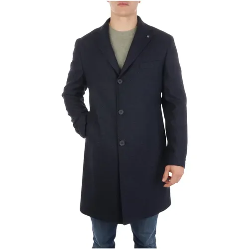 Simple Buttoned Coat , male, Sizes: 2XL - Tagliatore - Modalova