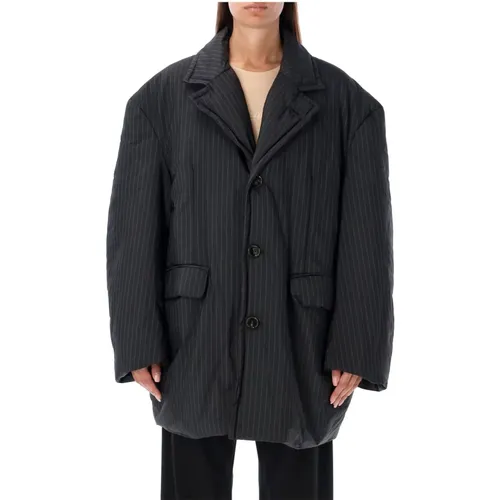 Grey Puffer Tailoring Jacket Aw23 , female, Sizes: XS - MM6 Maison Margiela - Modalova
