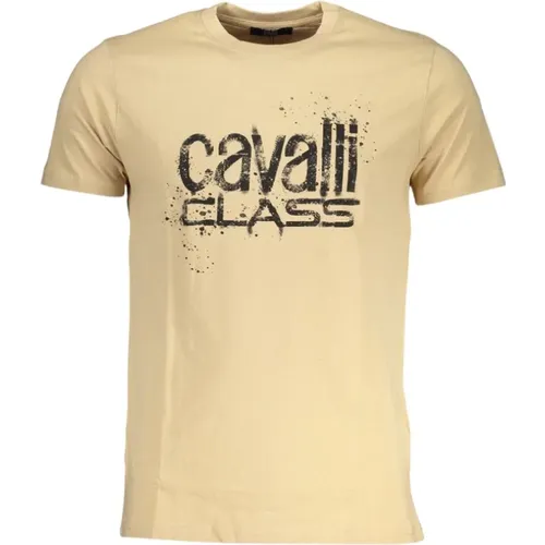 Cotton Logo Print Tee , male, Sizes: 2XL - Cavalli Class - Modalova