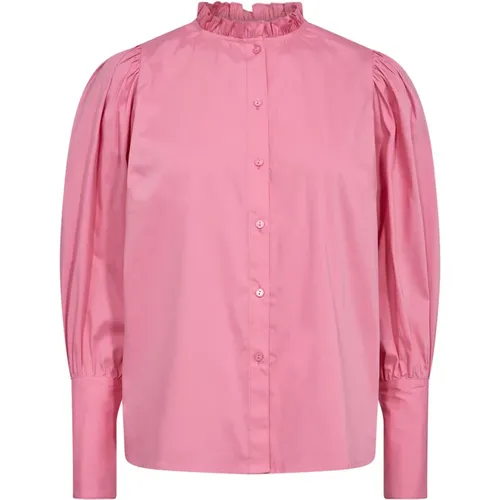 Feminine Sandycc Plain Shirt Blouse , female, Sizes: L, S, M, XL, XS - Co'Couture - Modalova