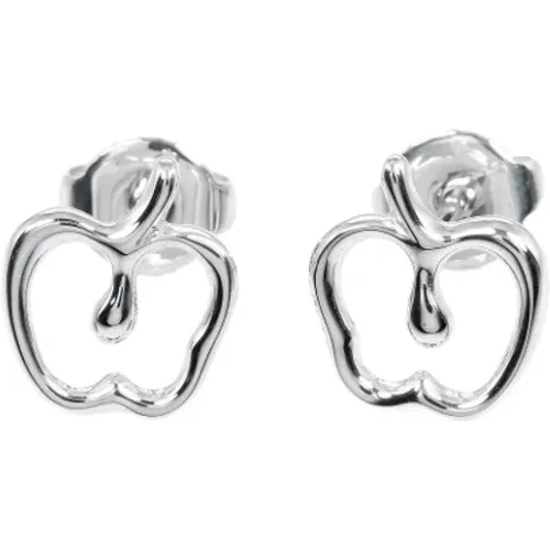 Pre-owned Silver earrings , female, Sizes: ONE SIZE - Tiffany & Co. Pre-owned - Modalova